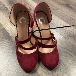 Elegant Burgundy Women's Shoes